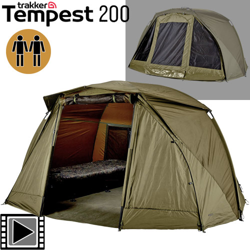 Biwy Trakker Tempest 200 2 places (Biwy + Skull Cap + Chambre Int)