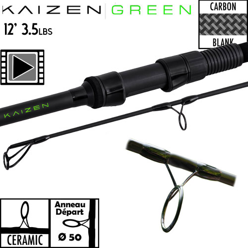 Canne Korda Kaizen Green Ceramic 50mm 12' 3.5lbs