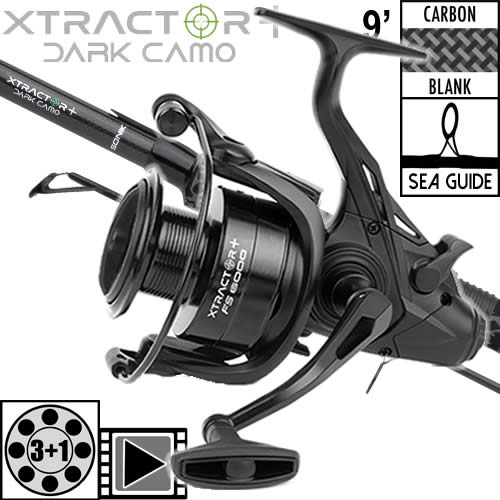 Sonik Xtractor+ Dark Camo 9' 3lbs FS 6000 Set
