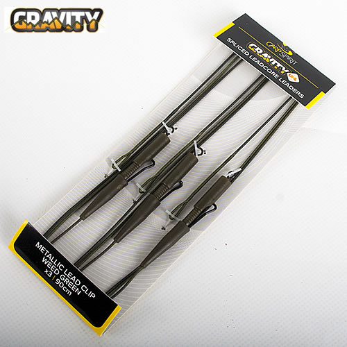 Montage Carp Spirit Gravity Metal Lead Clip 90cm (par 3)