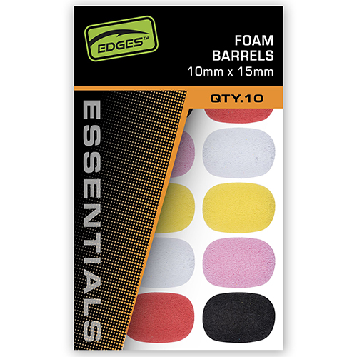 Mousse Fox Edges Barrels Mixed Colour 10mm x 15mm (par 10)