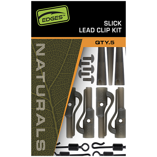 Clip Plomb Fox Edges Naturals Lead Clip + Pegs (par 10)