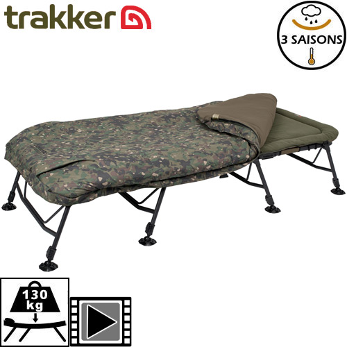 Trakker RLX 8 Wide Camo Bed System