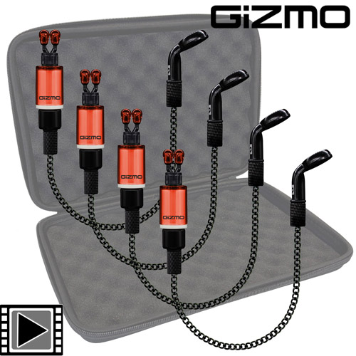 Sonik 4 Hangers Gizmo Litez Bobbins Set Red
