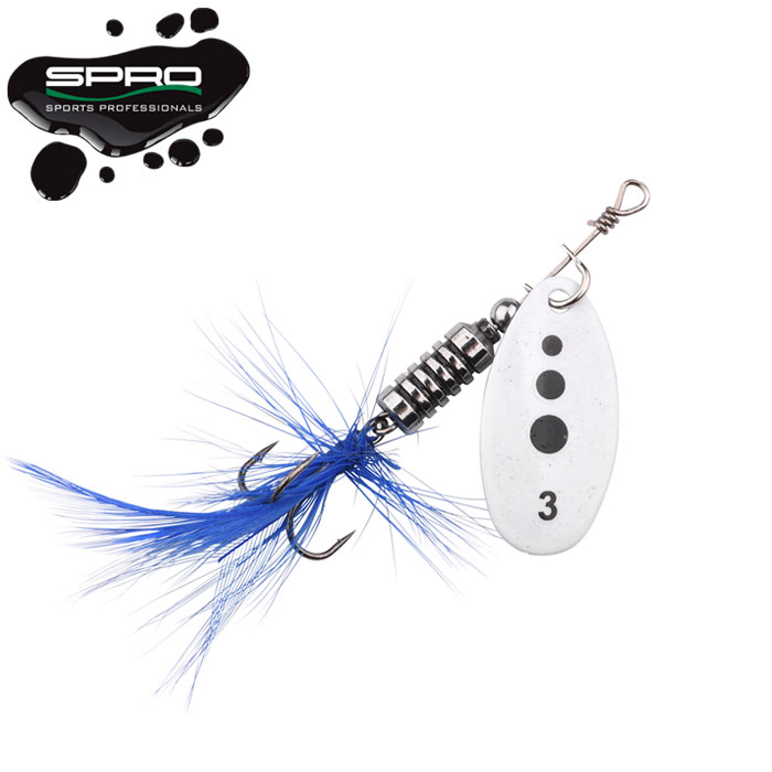 Leurre Cuiller Tournante Spro Spinner UV White