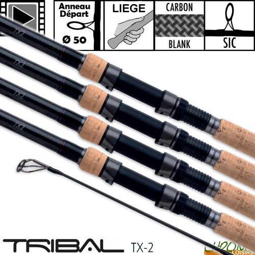 Shimano Tribal TX-2 50mm 12' 3.25lbs Full Cork Rod (x4)