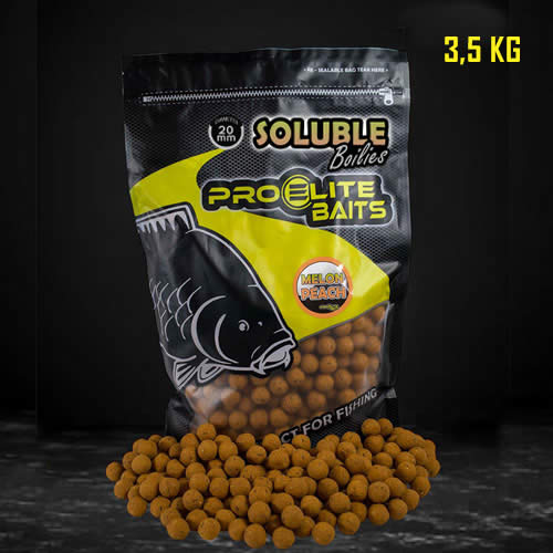 Bouillettes Soluble Pro Elite Baits Melon & Peach 20mm 3.5Kg