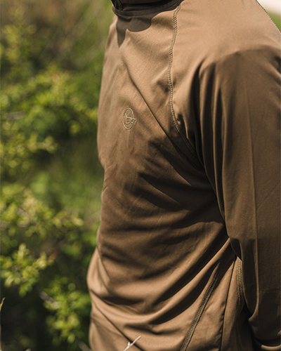 T-Shirt à Manche Longue Korda UPF Hooded Top Dark Khaki - description 02