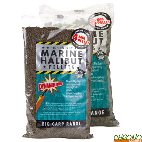 Pellets Dynamite Marine Halibut 6mm - 900g (0,9kg) - Appât Pour Carpe, Amour Blanc | Pêche Au Coup