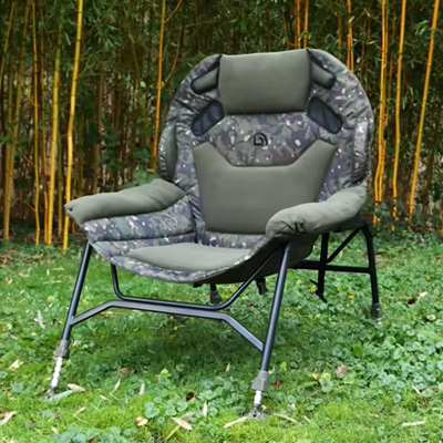 Level Chair Trakker Levelite Colossus Camo Recliner - description 02