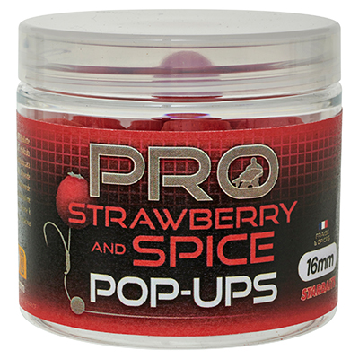 Pop Ups Starbaits Probiotic Strawberry & Spice 16mm 50g - description 01
