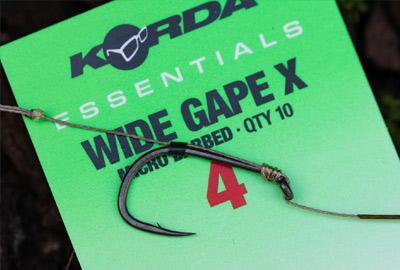 Hameçon Korda Essentials Wide Gape X Sans Ardillon (par 10) - description 06