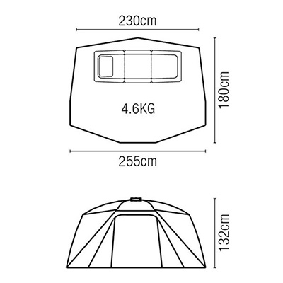 Nash Titan Hide 1 man (Shelter + Waterproof Infill Panel + Groundsheet) - description 04