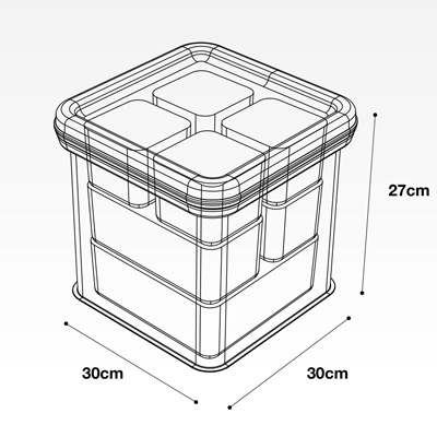 Sac Etanche Nash Subterfuge Waterbox Carryall Small 24L - description 05