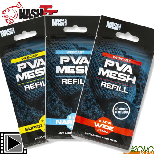 Recharge Nash Webcast Ultra Weave PVA étroite
