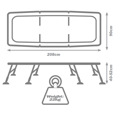 Bed Chair Solar Sp C-Tech Sleep System Std 8 Pieds 5 Saisons - description 12