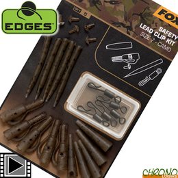 Fox Lead Clip Kit - Drop Off Heli Kit - Run Ring Kit - Camo - Carp Fishing  NEW