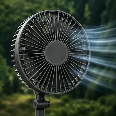 Ventilateur BeeTackle Bivvy Fan avec Batterie 4000MAH Intégrée - description 01