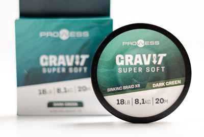 Prowess Gravi-T Super Soft Sinking X8 Braid Dark Green 20m - description 01